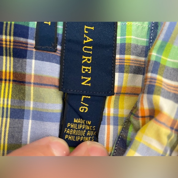 Ralph Lauren Men's button up shirt size large - Picture 6 of 9